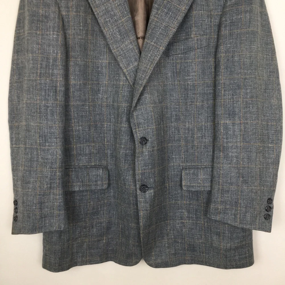 Brooks Brothers Mens Blazer Sports Coat Blue Plaid Size 42R